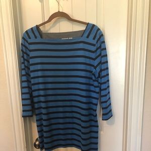 LL Bean boat neck knee length dress